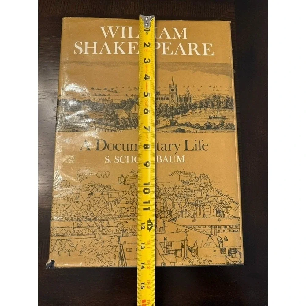 William Shakespeare Documentary‎ Life Schoenbaum 1975 HC Oxford DJ Illustrated